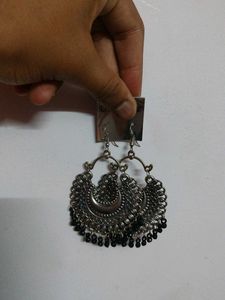 Silver Boho Dangle Earrings
