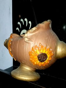 clay pot, mitti ka designer shankh