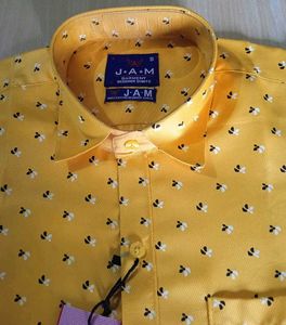 Stylish Yellow Printed Shirt
