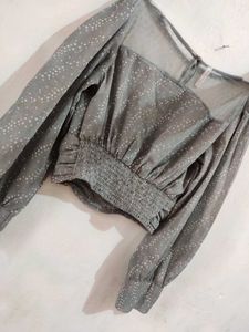 Trendy Grey Top✨