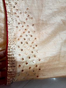 Embellished Golden Saree