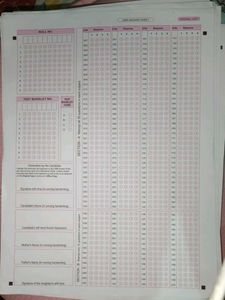 Practice OMR Sheets for NEET/JEE. Pack of 12.