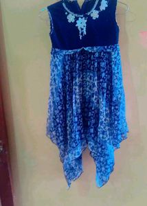 Blue Floral Dress