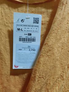 Zara Orange Tie-Front Cover-Up
