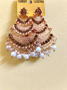Elegant rose gold Drop Earrings
