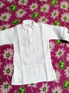 Boys White  Kurtha