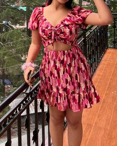 Pink Print Two-Piece Set