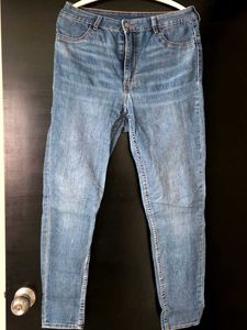 Blue Skinny High H&M Denim Jeans