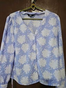 Beautiful White And Blue Cloud Shirt....