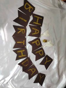 Birthday Tag Candel And Balloon