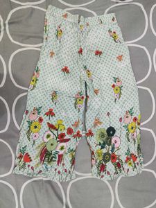 Floral print plazo (short)
