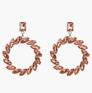Round Crystal Earrings