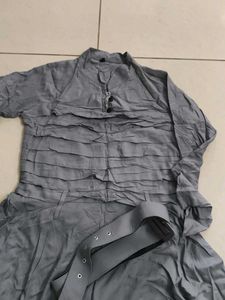 Gray Asymmetrical Dress