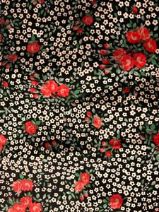 Black Red Floral Dress