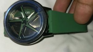 Green Analog Watch