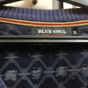 Striped Navy Blue Sweater