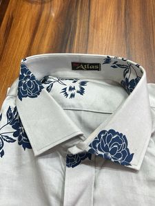Floral Print Button-Down Shirt