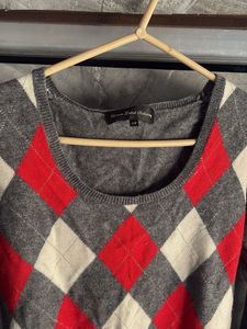 Argyle Patterned Sweater