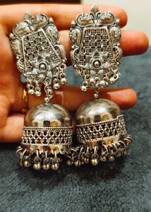 Oxidized Silver Necklace &amp; Earring Set