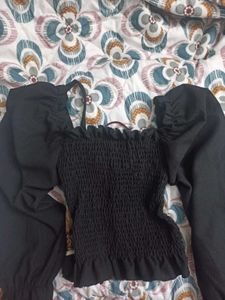 Black Corset Top Tie Up