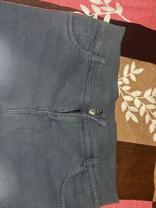 Denim Faded Grey Ankle Jeans