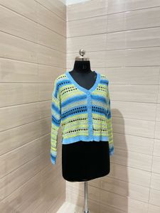TOM TAILOR DENIM Knit Cardigan in Mixed Colors