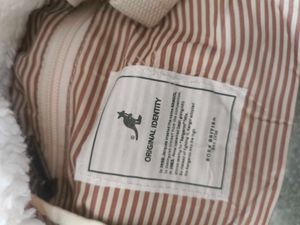 Kangol Cream Sherpa Bucket Bag