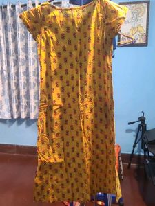 Yellow Floral Kurta