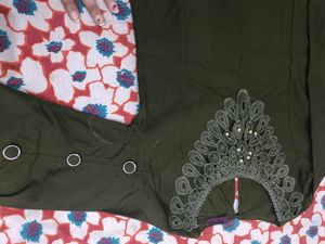 Olive Green Color Top