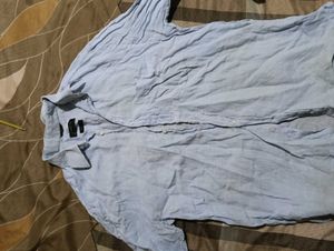 Men's Blue Long Sleeve Shirt