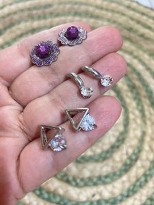6 Pairs Of Cute Studs With Stoppers
