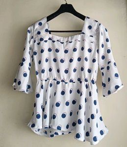 Trending Peplum Top🤍💙