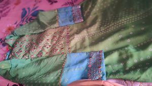 Green Embroidered kurtas