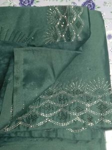 Green Embellished Saree
