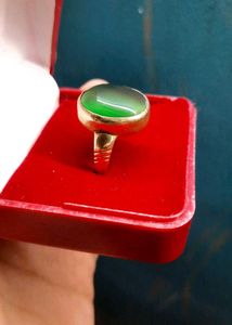 Vintage Green Stone Ring