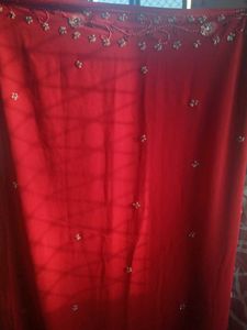Elegant Red Saree