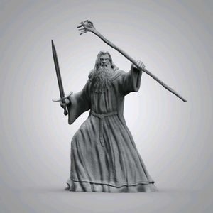 Gandalf the Grey Statue 3d printed