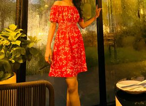 RED FLORAL ONE PIECE