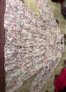 White Floral Top