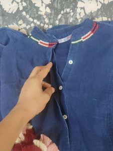 Blue Denim Up down Dress