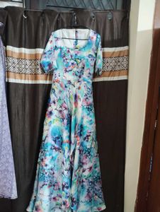 Watercolor Floral Maxi Dress