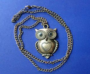 Vintage Owl Pendant Necklace
