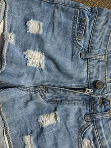 Denim Demezed Shorts