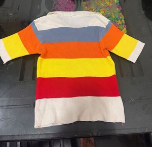 Colorful Striped Top