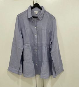 💜 SOLD! Lilac Linen Flow Tunic 🌸