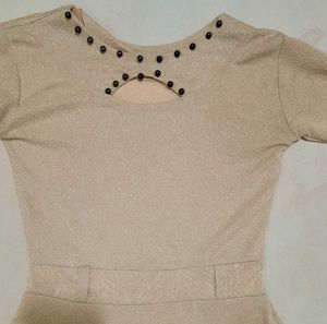 Elegant Beige Dress✨️