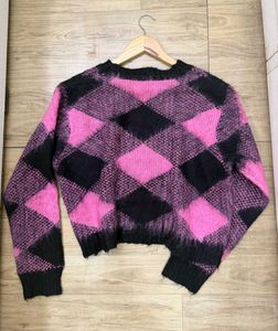 Pink Black Checkered Winter Top (FIX RATE)