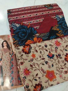&#34;Elegant Floral Suit by Mayur Creation Material