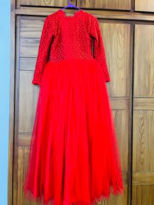 Elegant Red Goun Suit
