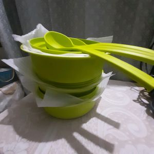 Microwave Casserole Set of 3 with ladles, 1.5L
